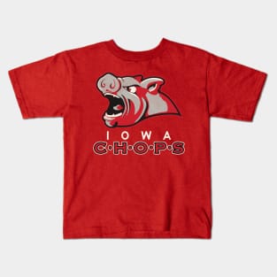 Defunct Iowa Chops Hockey Team Kids T-Shirt